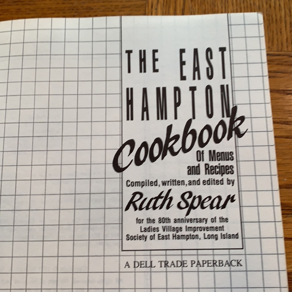 The East Hampton Cookbook by Ruth Spear. Paperback - Picture 5 of 6